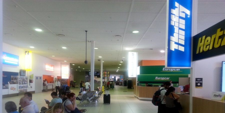 Gold Coast Airport car rental booths